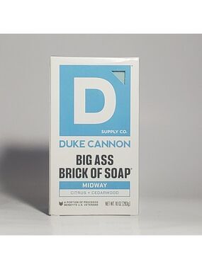 Duke Cannon Big Brick of Soap - "Midway" Scent with Citrus & Cedarwood 10 OZ New